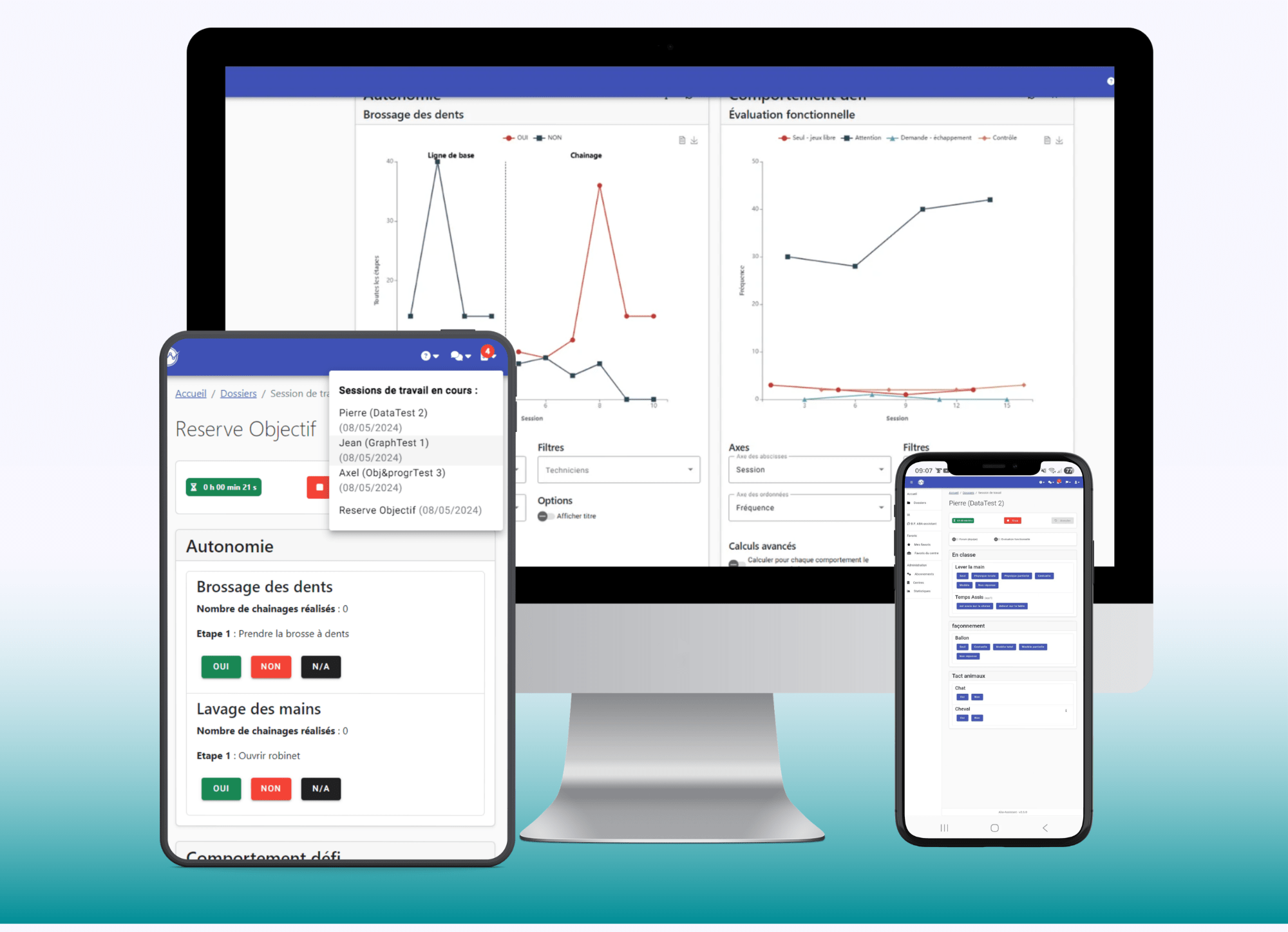 Aperçu de la plateforme ABA-Assistant